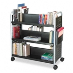 Safco Scoot Book Cart, 6-Shelf, 40 x 17-1/2 x 41-1/2, B