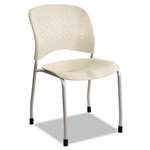 Safco&reg; RÃªve Series Guest Chair W/ Straight Legs, Latte Plastic, Silver Steel, 2/Carton # SAF6805LT