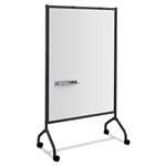 Safco&reg; Impromptu Magnetic Whiteboard Collaboration Screen, 42w x 21 1/2d x 72h, Black # SAF8511BL