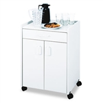 Safco Mobile Refreshment Center Cart, 1-Shelf, 23 x 18 