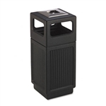 Safco Canmeleon Ash/Trash Receptacle, Square, Polyethyl