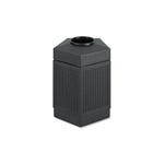 Safco Canmeleon Indoor/Outdoor Receptacle, Pentagon, Po