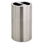 Safco&reg; Dual Recycling Receptacle, 30 gal, Stainless Steel # SAF9931SS