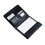 Samsill Tri-Fold Padfolio w/Calculator, Writing Pad, St