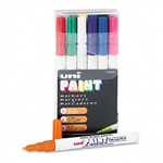Sanford uni-Paint Markers, Fine Point, Assorted, 12/Set