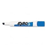 EXPO Low Odor Dry Erase Marker, Chisel Tip, Blue, Dozen