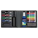 EXPO&reg; Low-Odor Dry Erase Marker, Eraser & Cleaner, Chisel/Fine, 12/Set # SAN80054