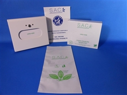 S.A.C. Total Solution Starter Set - Sanitary napkin & tampon disposal, box format, white powder coated steel - Contains 1 set