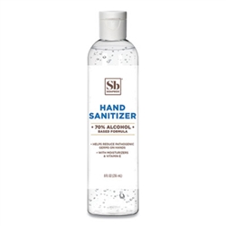 Soapbox Hand Sanitizer, 8 oz Bottle with Dispensing Cap, Unscented, 24/Carton, SBX77141CT