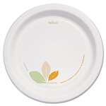 SOLO&reg; Cup Company Bare Paper Dinnerware, 8 1/2"Plate, Green/Tan, 250/Carton # SCCOFMP9J7234