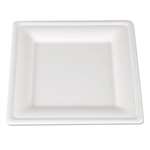 SCT&reg; ChampWare Molded Fiber Tableware, Square, 8 x 8, White, 500 per Carton # SCH18630