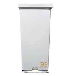 Retail style sanitary napkin dispenser, white steel. SD2000WH