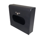 Dispenser for S.A.C. Sanitary Napkin & Tampon Disposal Bags, Black Powder Coated Steel- Box Format, 1 Unit # SD2012BBK