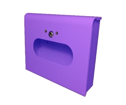 Dispenser for S.A.C. Sanitary Napkin & Tampon Disposal Bags, Lavender Coated Steel- Box Format, 1 Unit  # SD2012BLV