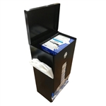 Compact Tampon and Sanitary Napkin Dispenser ONLY, black, SD7000BK - Fillable Items sold separately. Container only. Pictures is for reference.