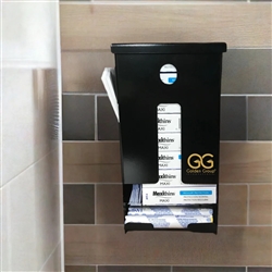Compact, Pre-Filled, Tampon and Sanitary Napkin Dispenser, black, SD7000BK-PF