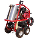 Hot2Go SH40004HH 4000 PSI hot water gas pressure washer with Honda GX390 electric-start engine and steam