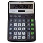 Sharp&reg; EL-R297BBK Recycled Series Calculator w/Kick-stand, 12-Digit, LCD, Black # SHRELR297BBK