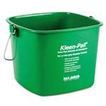 San Jamar&reg; Kleen-Pail, 6qt, Plastic, Green, 12/Carton # SJMKP196GN