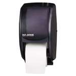 San Jamar&reg; Duett Standard Bath Tissue Dispenser, 2 Roll, 7 1/2w x 7d x 12 3/4h, Black Pearl # SJMR3500TBK