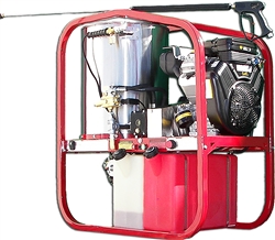 Hot-2-Go SK40005VH gas hot water pressure washer 4000 PSI 4.8 GPM with diesel burner and Vanguard engine