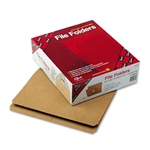 Smead Kraft File Folders, Straight Cut, Reinforced Top 