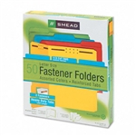 Smead Folders, 2 Fasteners, 1/3 Cut, Top Tab, Letter, A