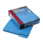 Smead File Folders, 1/3 Cut, Top Tab, Letter, Blue, 100