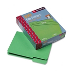 Smead File Folders, 1/3 Cut, Top Tab, Letter, Green, 10