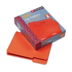 Smead File Folders, 1/3 Cut, Top Tab, Letter, Orange, 1