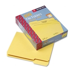 Smead File Folders, 1/3 Cut, Top Tab, Letter, Yellow, 1