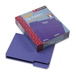 Smead File Folders, 1/3 Cut, Top Tab, Letter, Purple, 1