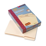 Smead 100% Recycled File Folders, 1/3 Cut, 1-Ply Top Ta