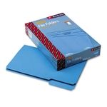 Smead File Folders, 1/3 Cut, Top Tab, Legal, Blue, 100/