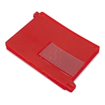 Smead End Tab Out Guides w/Pockets, Vinyl, Letter, Red,