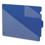 Smead&reg; Out Guides w/Diagonal-Cut Pockets, Poly, Letter, Blue, 50/Box # SMD61961