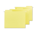 Smead FasTab Hanging File Folders, Letter, Yellow, 18/B