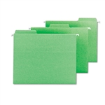 Smead FasTab Hanging File Folders, Letter, Green, 18/Bo