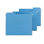 Smead FasTab Hanging File Folders, Letter, Blue, 18/Box
