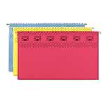 Smead&reg; Tuff Hanging Folder with Easy Slide Tab, Legal, Assorted,15/Box # SMD64140