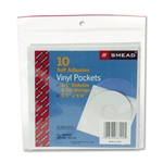 Smead Self-Adhesive Vinyl CD/Diskette Pockets w/Nonglar