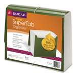 Smead&reg; SuperTab Accordion Expanding File, 12 Pockets, Letter, Green, 1/EA # SMD70768