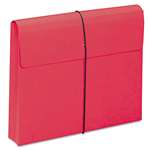 Smead&reg; Two Inch Expansion Wallet with String, Letter, Red, 10/BX # SMD77205