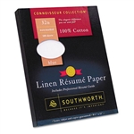 Southworth 100% Cotton Premium Wt. Linen Résumé Paper, 