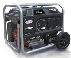 Simpson SPG7085E PowerShot 7000-watt portable generator with Honda GX390 engine and electric start