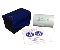 S.A.C. Total Solution Starter Set - Sanitary Napkin & Tampon Disposal, Roll Format, Black Powder Coated Steel - Contains 1 Set # SR3000BK