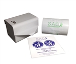 S.A.C. SR3000 Sanitary Napkin Disposal Kit - Roll Format, White Starter Set, 1 Unit # SR3000WH