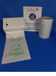S.A.C. Total Solution Starter Set - Sanitary napkin & tampon disposal, roll format, powder coated steel - Contains 1 set