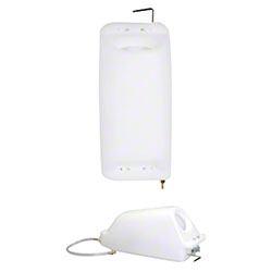 Mercury SST-4 4-gallon polyethylene solution tank mounted on floor machine handle