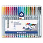 Staedtler&reg; triplus Fineliner Marker, Super Fine, Water-Based, 20 Color Set # STD334SB20A6